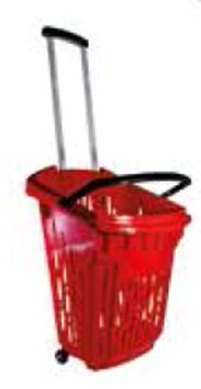 Gurulós bevásárlókosár 38L